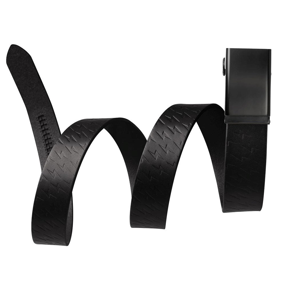 Mission Belt Swat Black Buckle / 40mm Black Bolt Embossed Full Grain Leather Belt