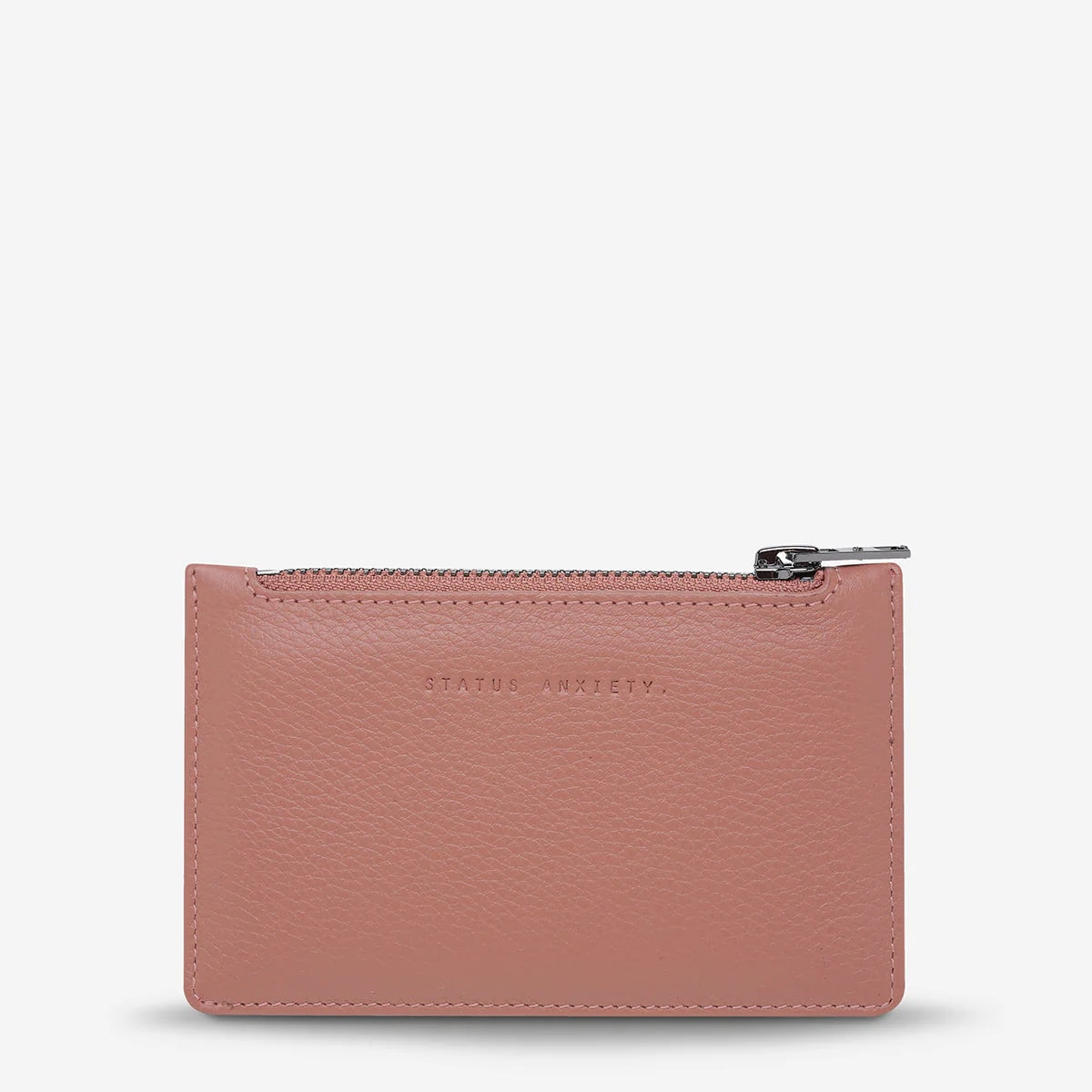 Status Anxiety Avoiding Things Leather Wallet - Dusty Rose