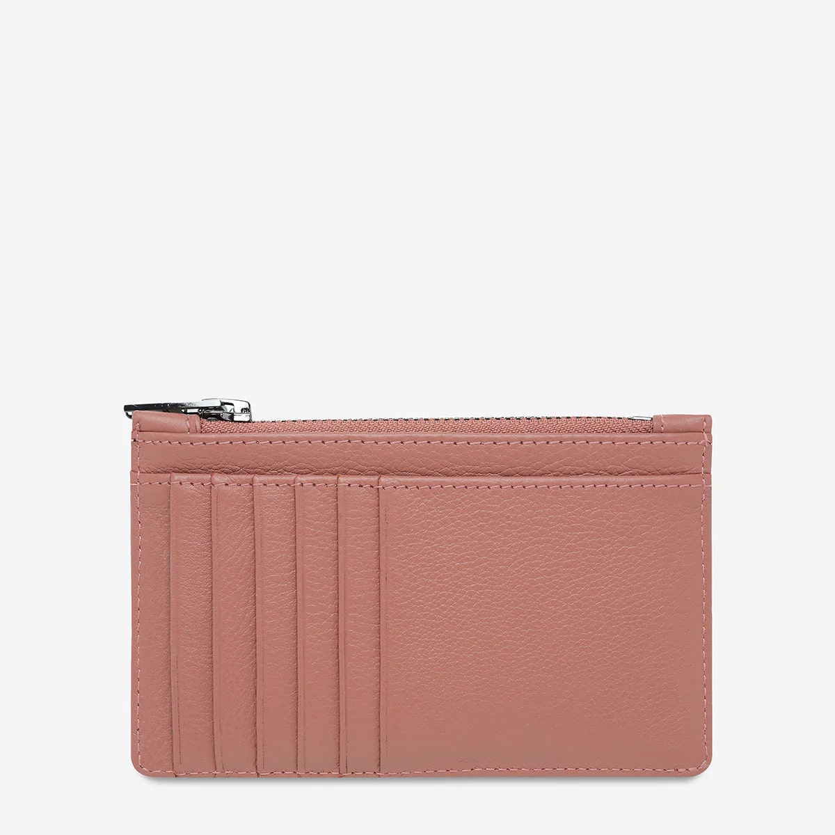 Status Anxiety Avoiding Things Leather Wallet - Dusty Rose