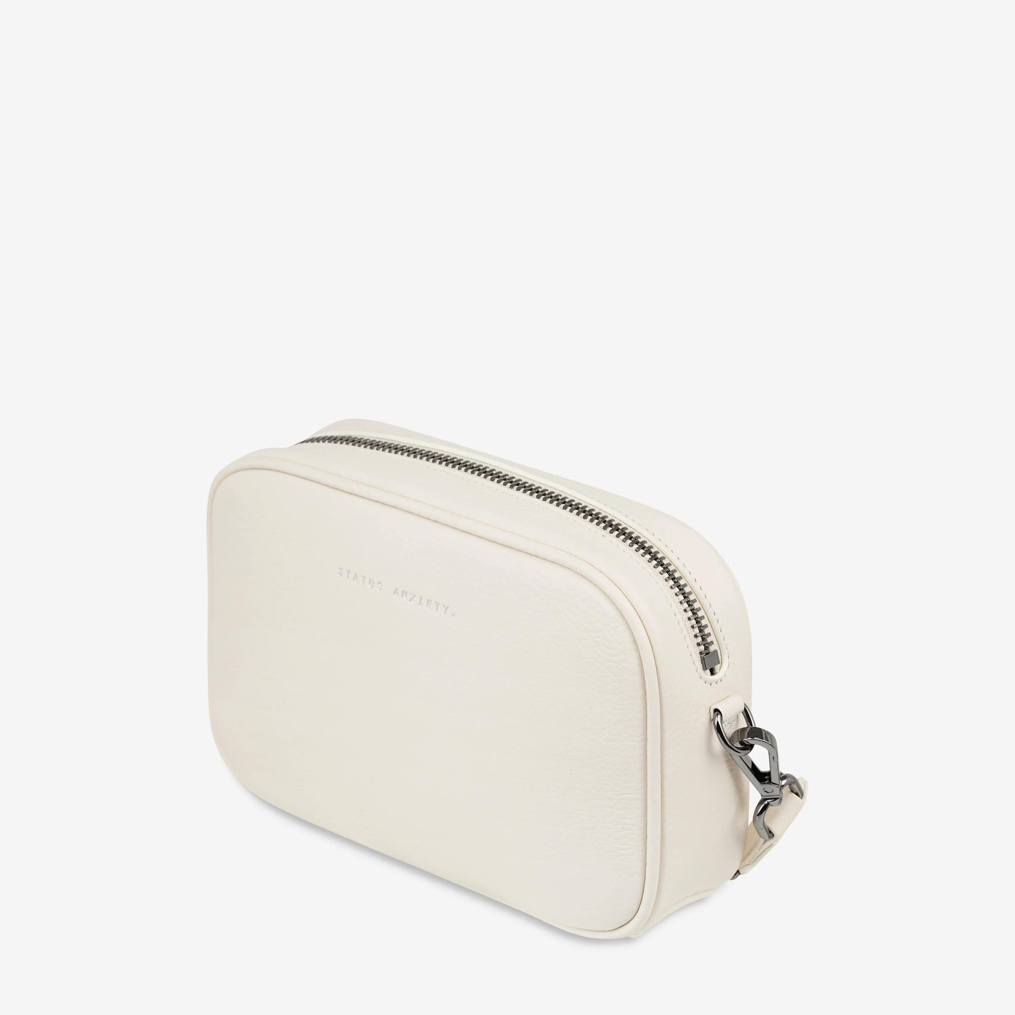 Status Anxiety Plunder With Webbed Strap Bag - Chalk