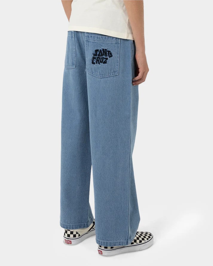 Santa Cruz Yelling Stack Boys Baggy Denim Jeans
