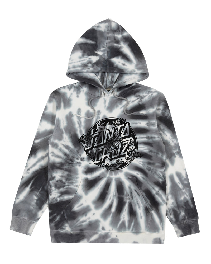 Santa Cruz Winkowski Dope Planet 2 Dot Mono Front Boys Hoodie