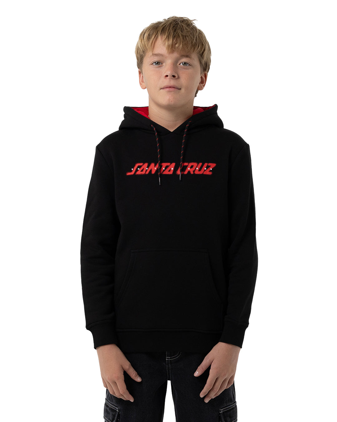 Santa Cruz Spray Strip Front Boys Hoodie