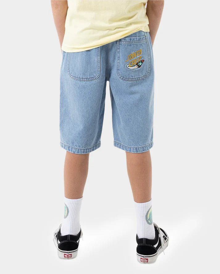 Santa Cruz Space Rocket Stack Boys Jean Shorts