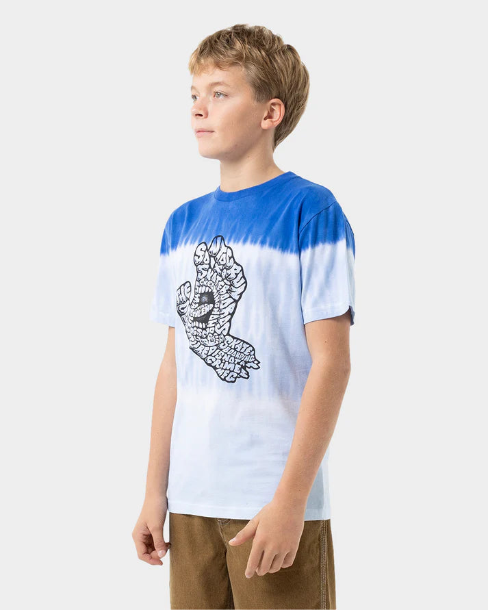 Santa Cruz Letter Hand Mono Front Boys Tee