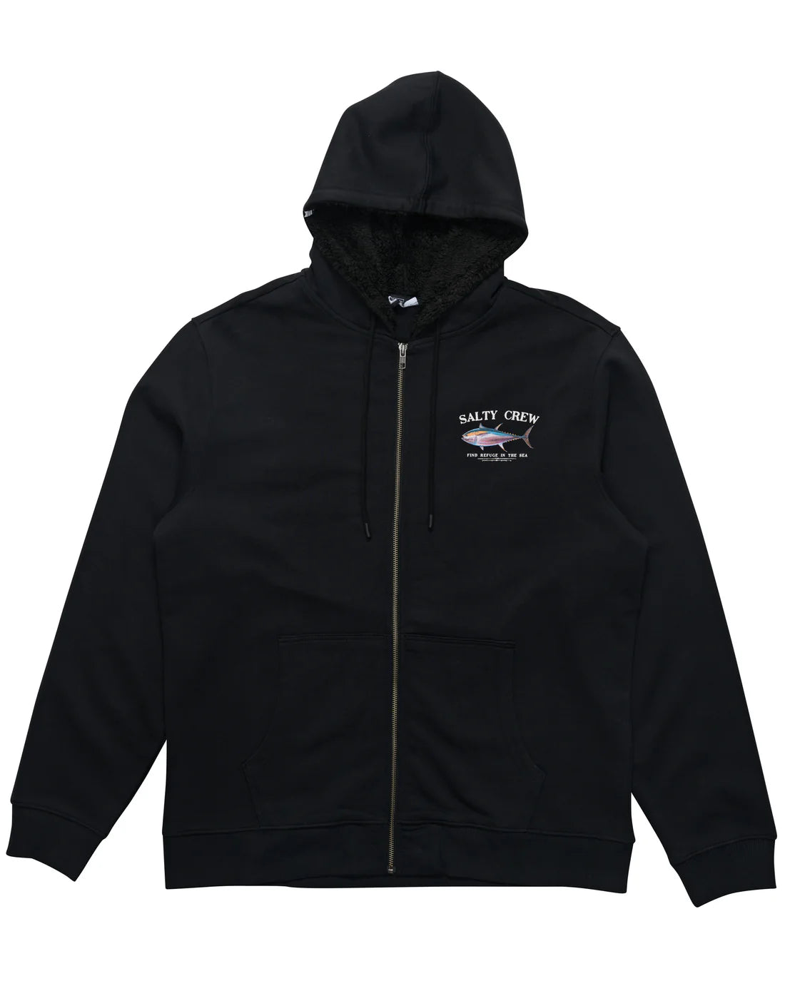 Salty Crew Big Blue Fleece Lined Zip Thru Hood