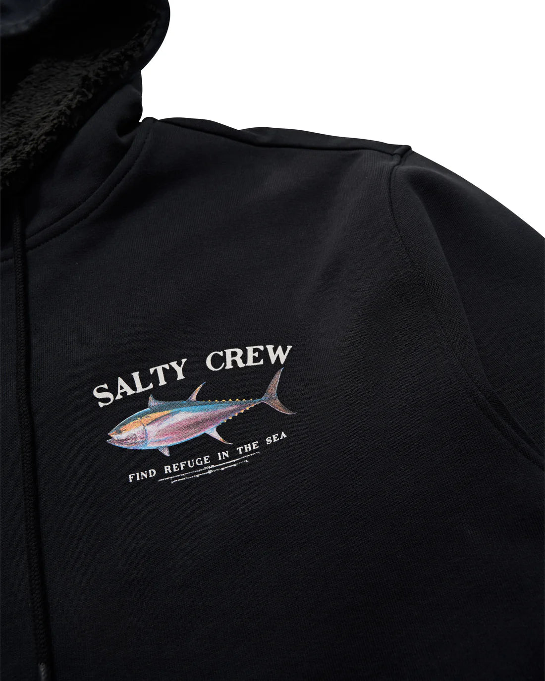 Salty Crew Big Blue Fleece Lined Zip Thru Hood