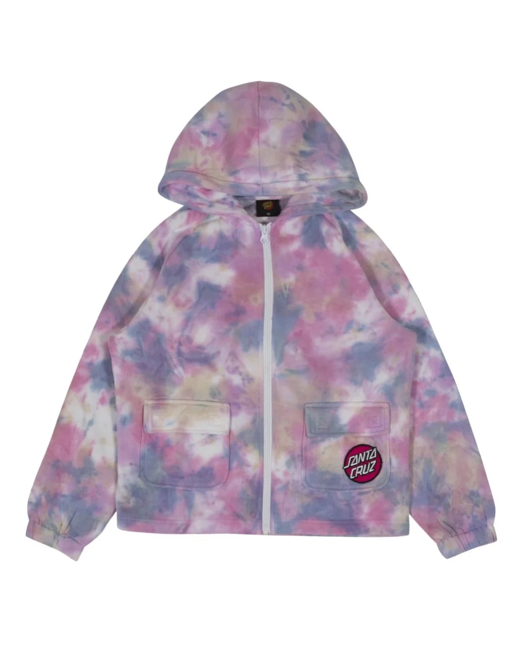 Santa Cruz Astro Tie Dye Zip-Through Girls Hoody