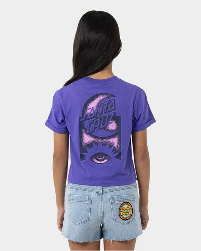 Santa Cruz Seeing Moon Dot Strip Girls Tee