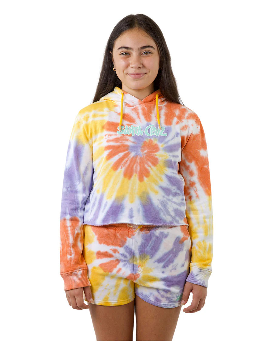 Santa Cruz SC Tropic Strip Front Girls Hoodie