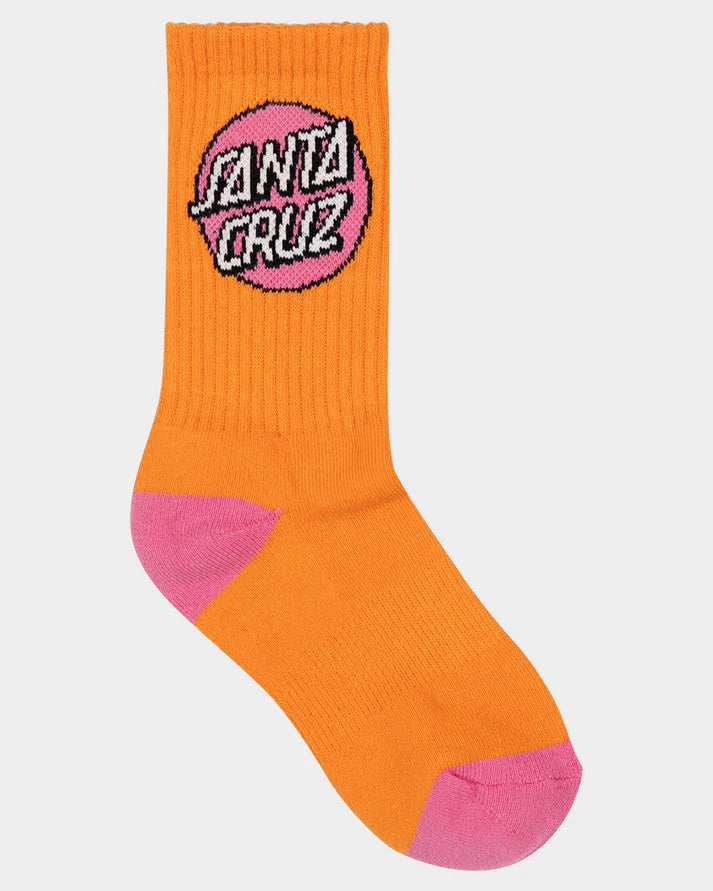Santa Cruz Other Dot Girls Crew Socks 4 Pack