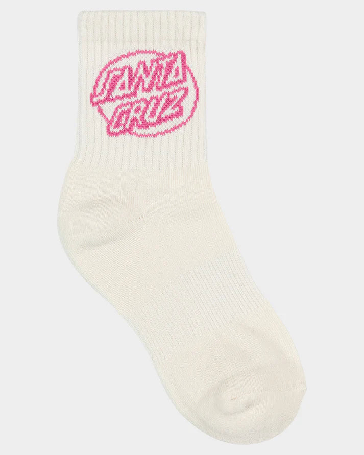 Santa Cruz Oval Dot Mid Girls Socks 4 Pack