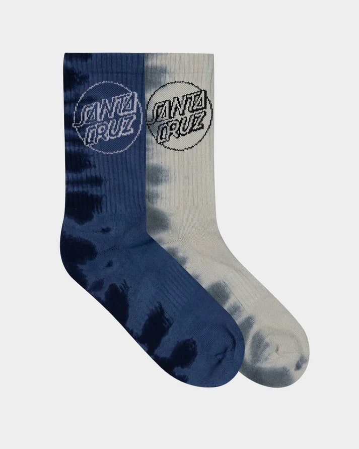 Santa Cruz Opus Dot 2 Pack Crew Socks
