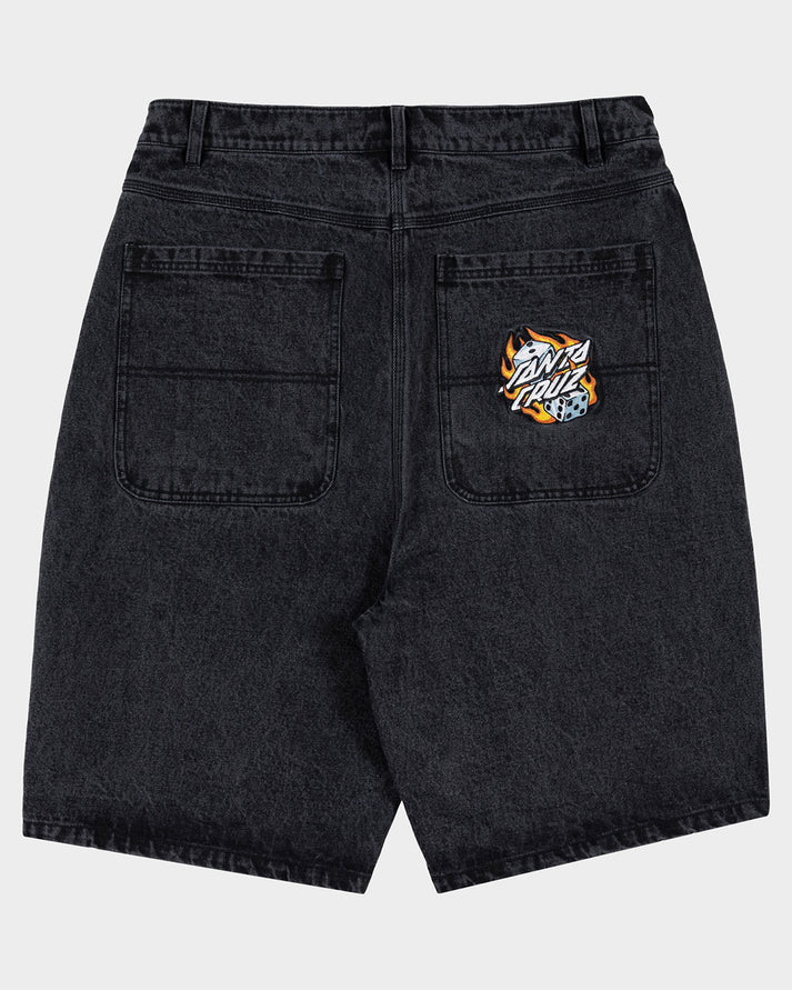 Santa Cruz Flaming Dice Dot Jean Short