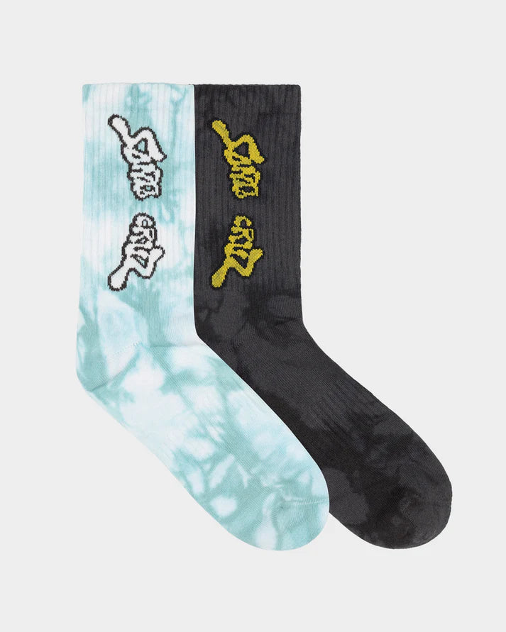 Santa Cruz Trip Strip Arch Crew Socks 2 Pack