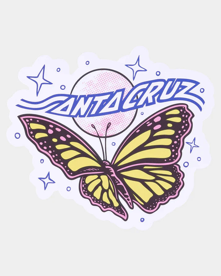 Santa Cruz Winged Moon Sticker