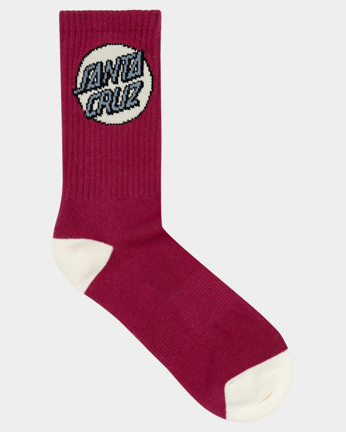 Santa Cruz Womens Other Dot Crew Sock 4 Pack