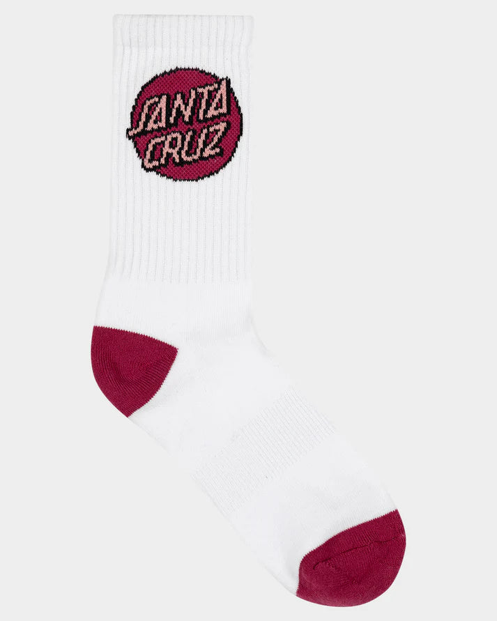 Santa Cruz Womens Other Dot Crew Sock 4 Pack