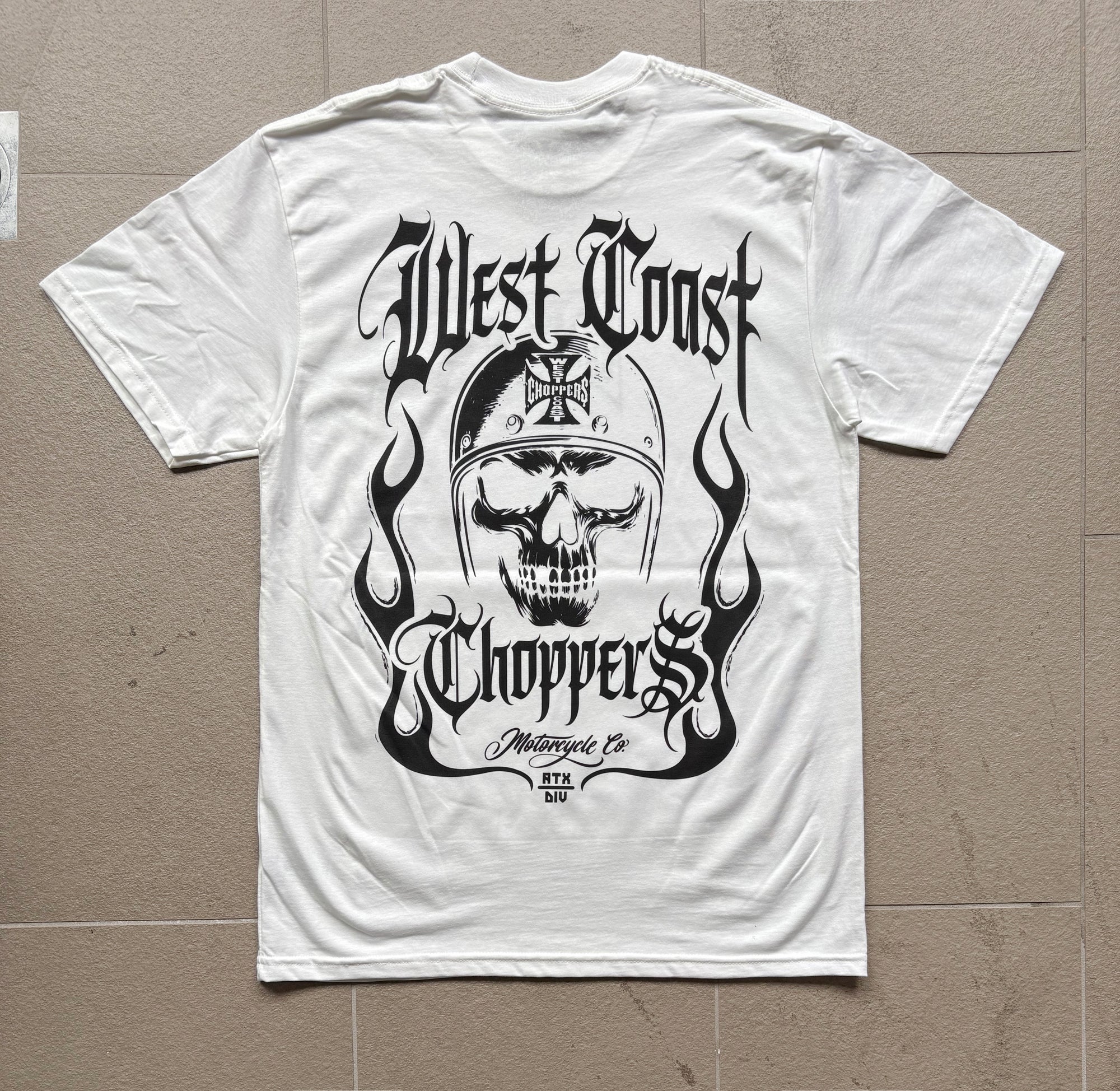 West Coast Choppers Skull Helmet - White