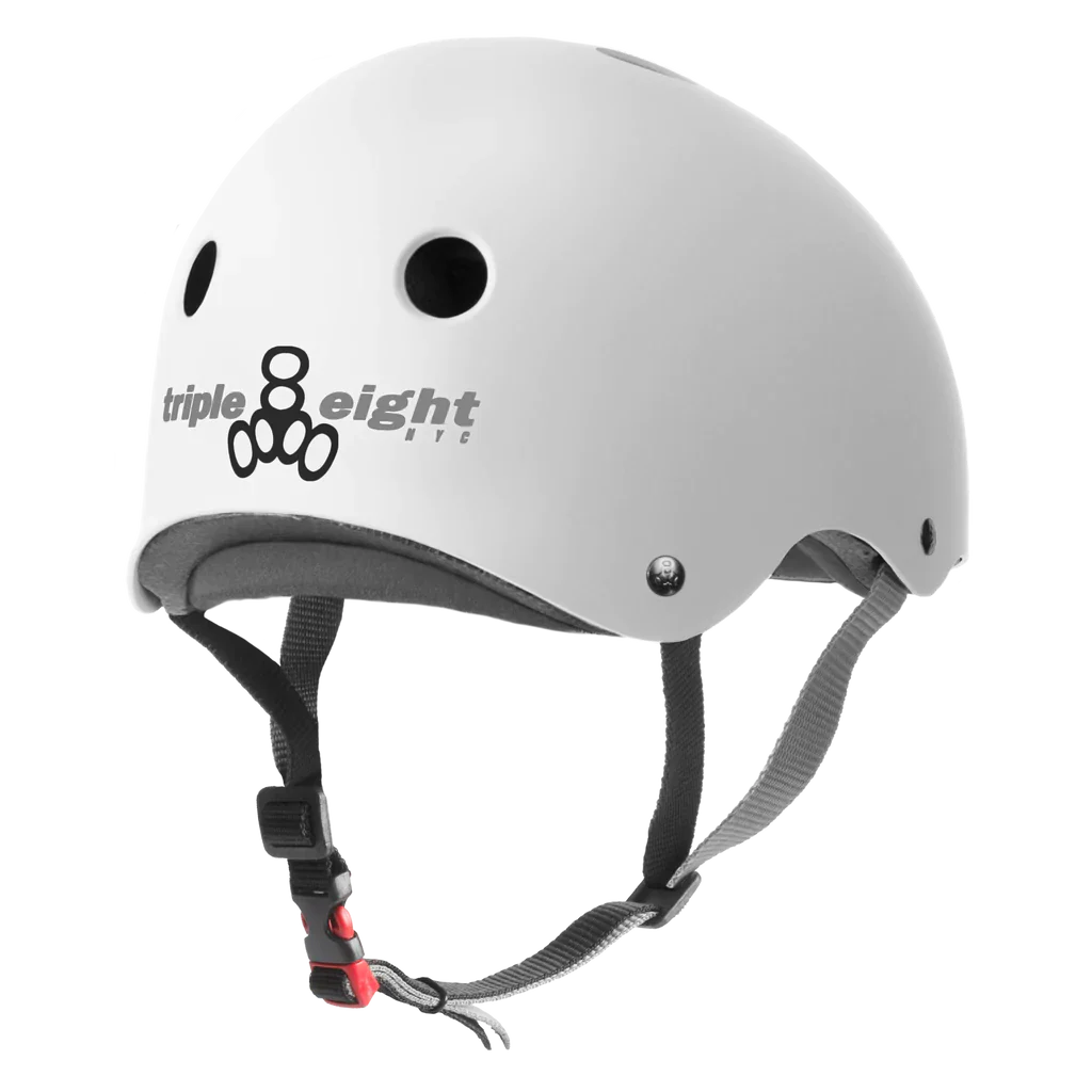 Triple 8 THE Certified Helmet SS - Matte White