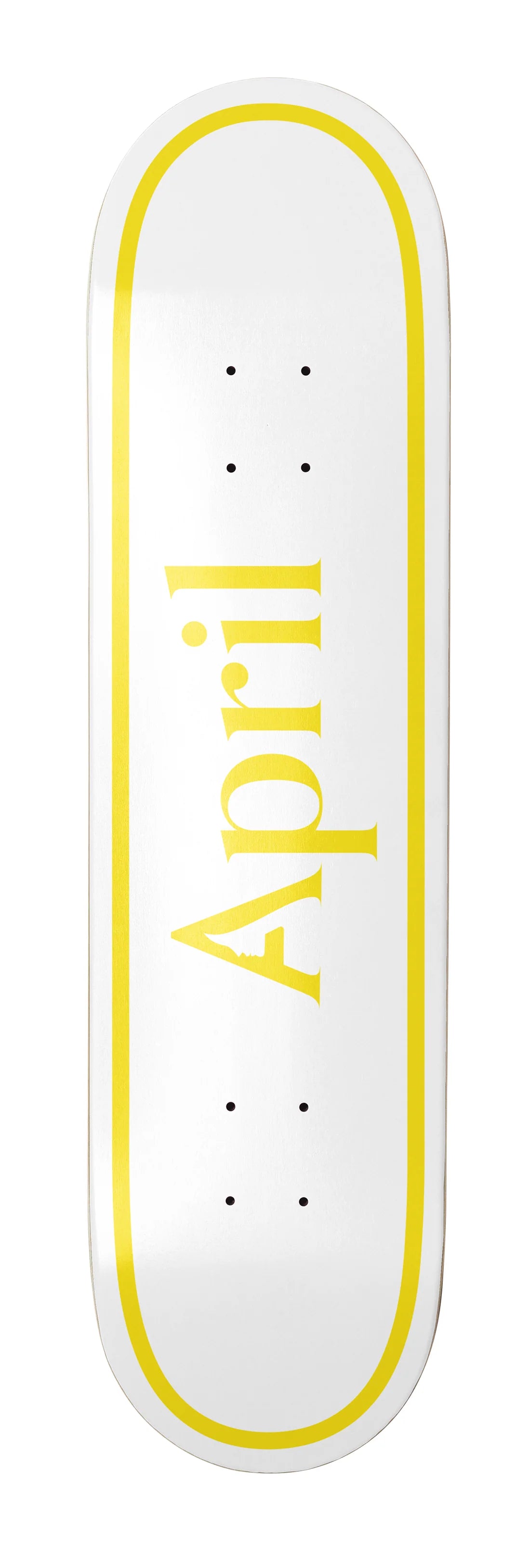 APRIL OG LOGO YELLOW/WHITE 8.0" DECK