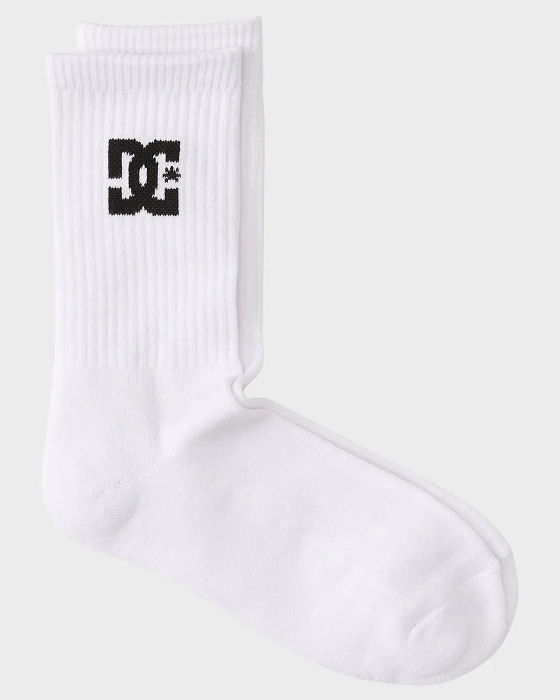 DC Crew Socks 3 Pack - Snow White