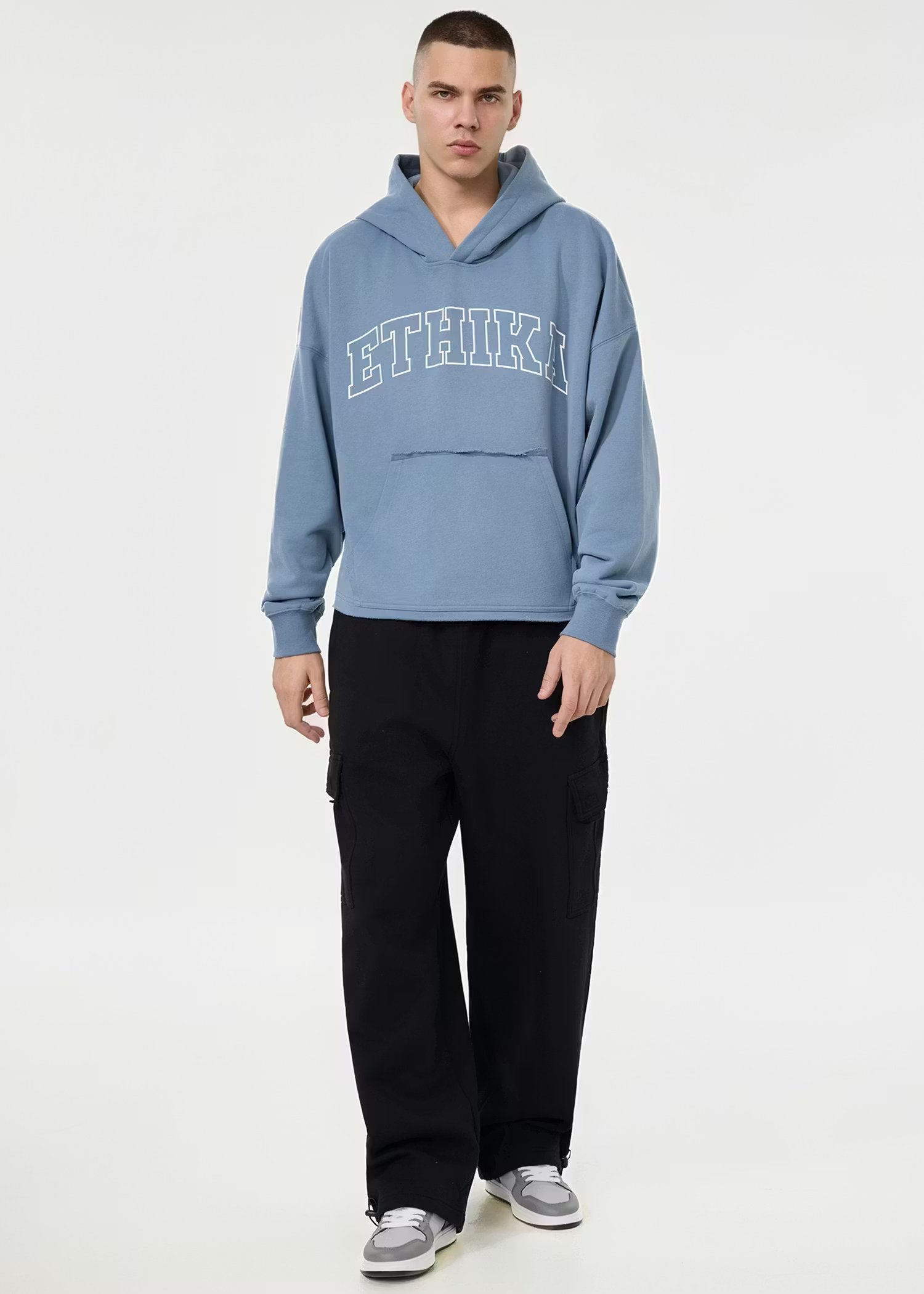 Ethika Unisex Comfort Bunny Hoodie - Blue