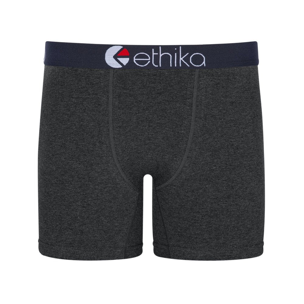 Ethika Mens Heather Black Grey Mid