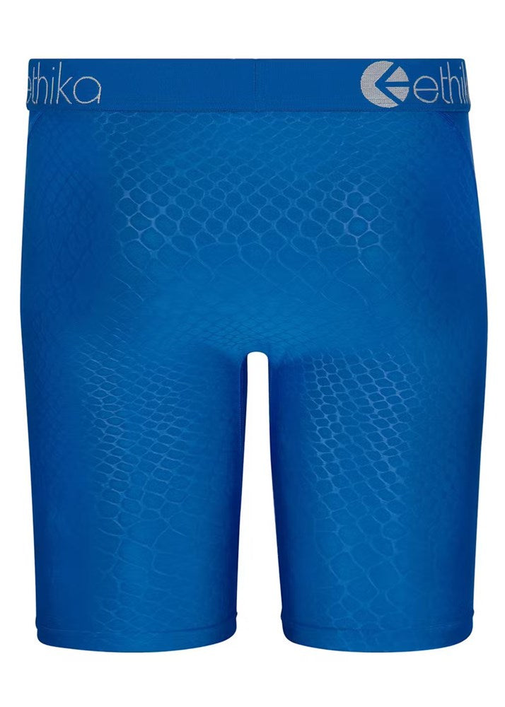 Ethika Mens Python Embossed Blue Staple