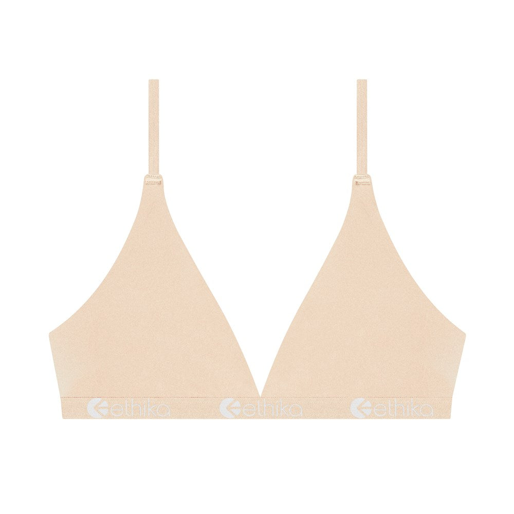 Ethika Seamless Triangle Bra - Desert Sand