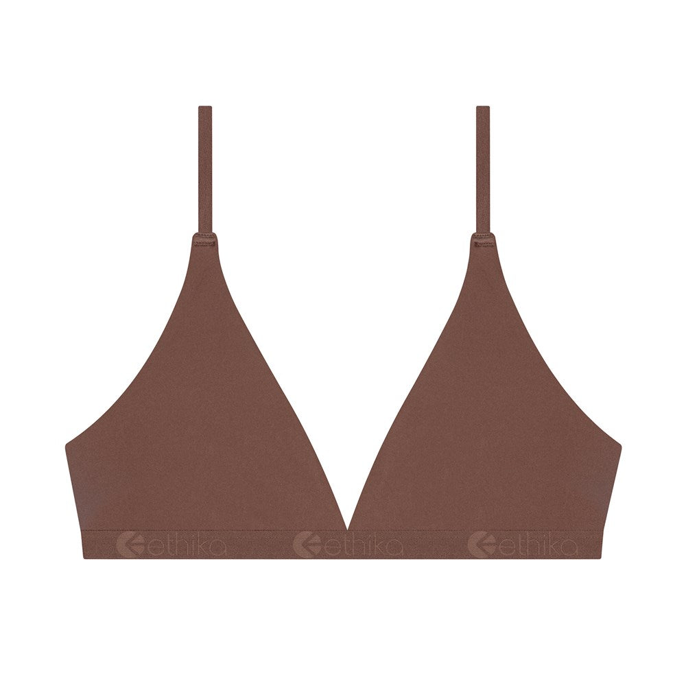 Ethika Seamless Triangle Bra - Truffle