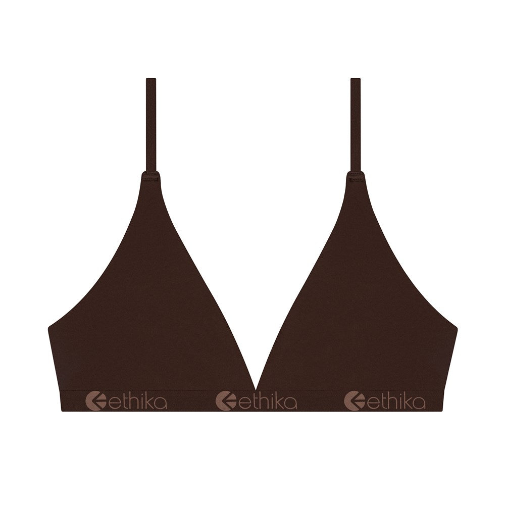 Ethika Seamless Triangle Bra - Mocha