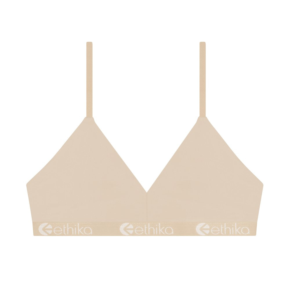 Ethika Modal V Neck Bra - Nude
