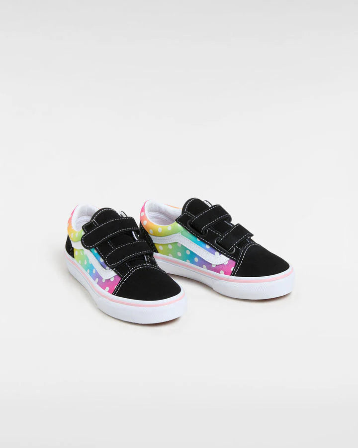 Vans Old Skool V Kids - Glow Rainbow Black/Multi