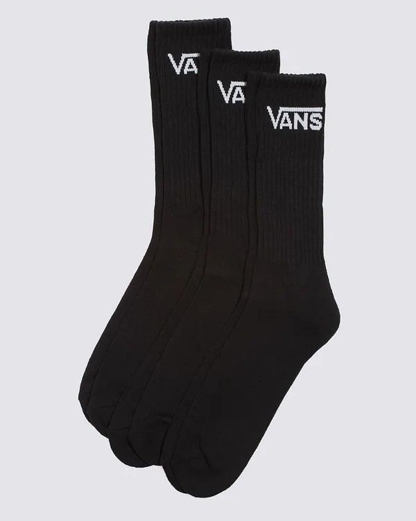 Vans Classic Crew Socks 3 Pack Black