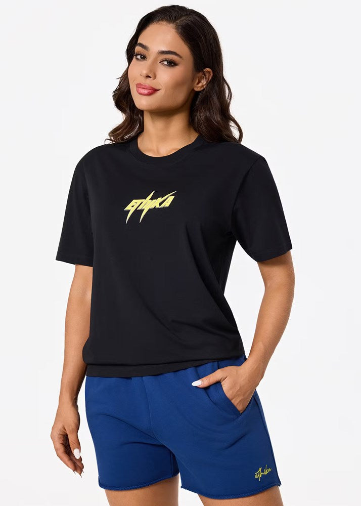 Ethika Womens Bolt Midnight Fitted Crew Tee