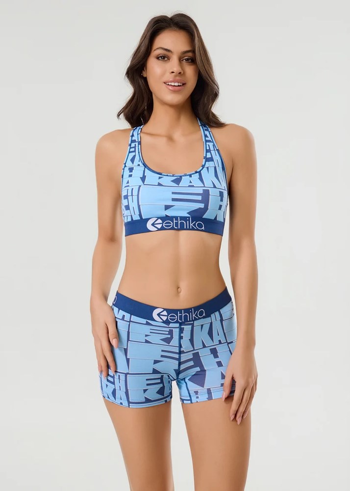 Ethika Womens Stacked Sports Bra