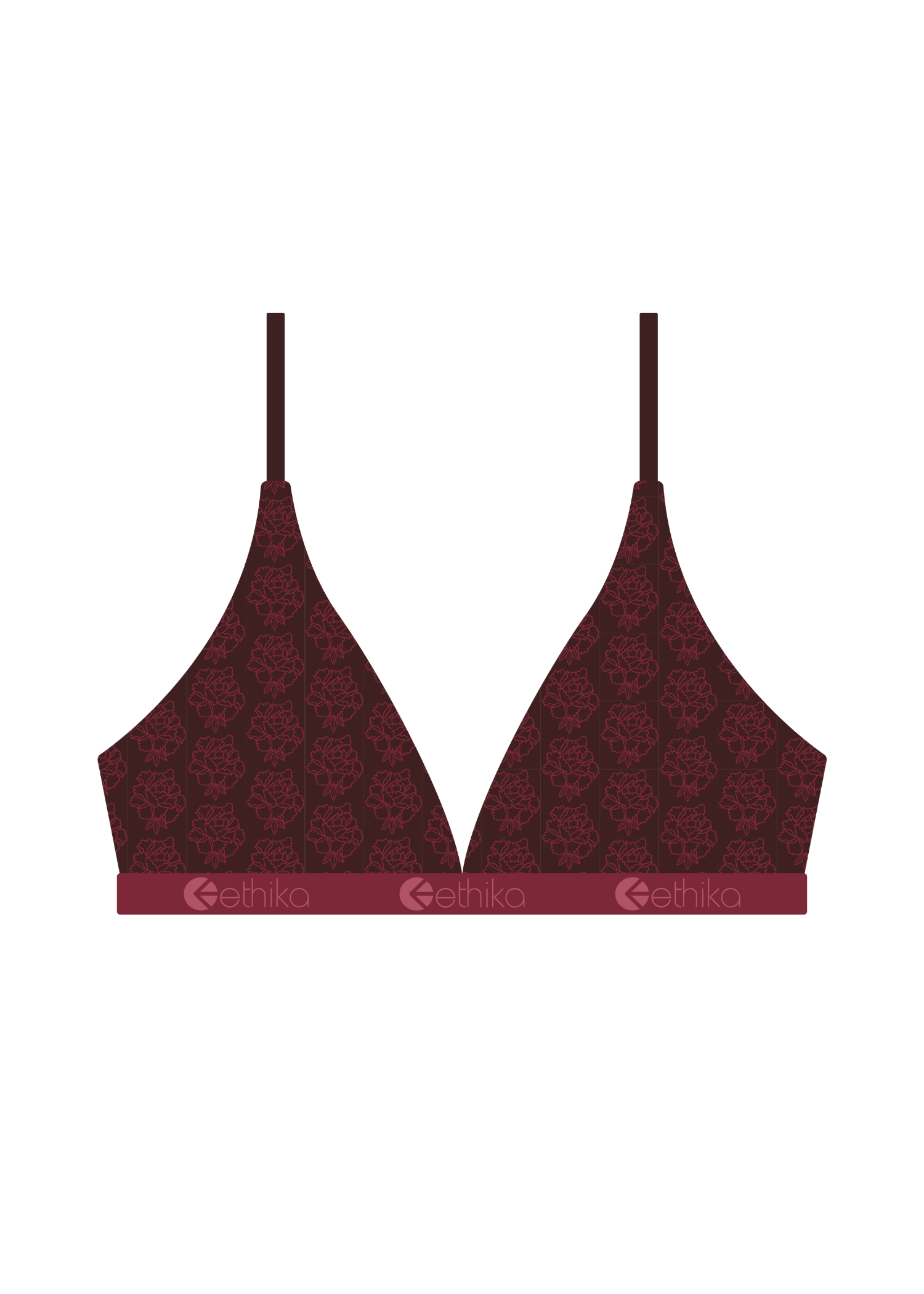 Ethika Womens Kensei Triangle Bra