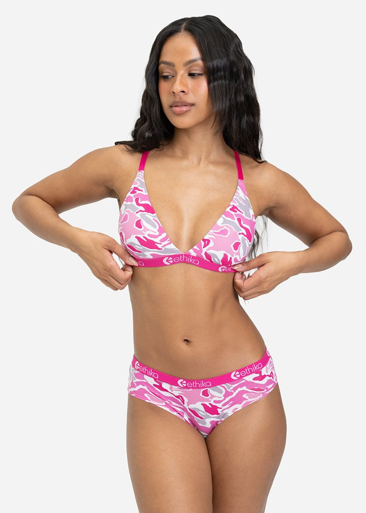 Ethika Womens Snow Cap Triangle Bra