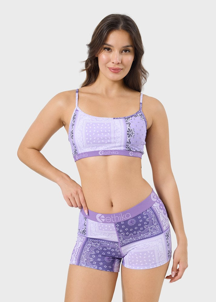 Ethika Womens Muted Motifs Pullover Bra