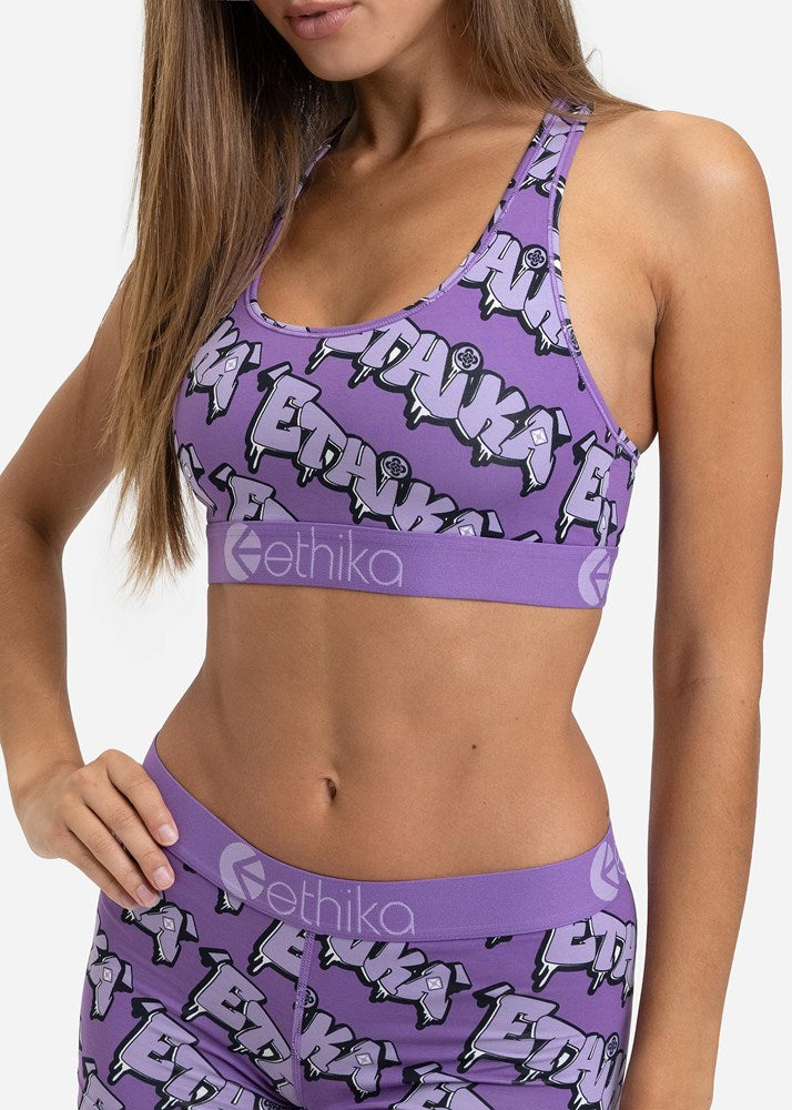 Ethika Womens Drip Wave Sports Bra