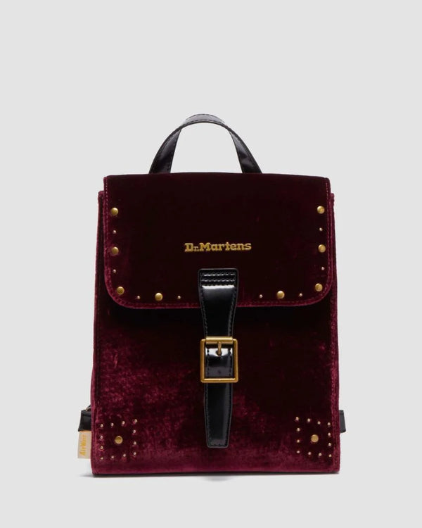 burgundy velour mini backpack Dr Martens Mini Velvet Backpack