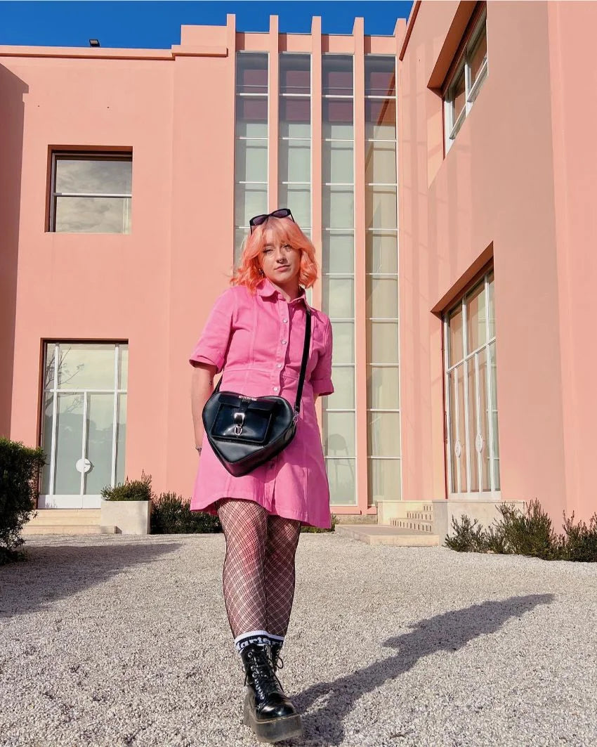 Dr. Martens Heart Backpack - Black Kiev & Patent Lamper