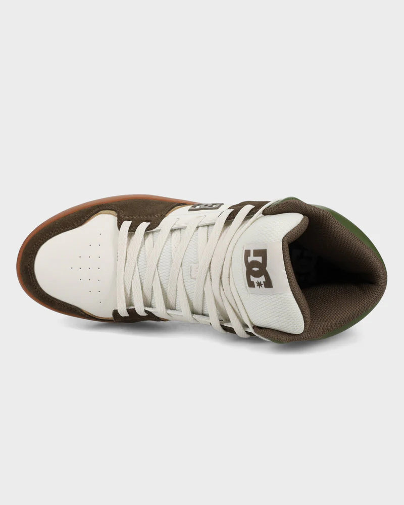 DC Cure Hi Top - Brown/Olive/Off White