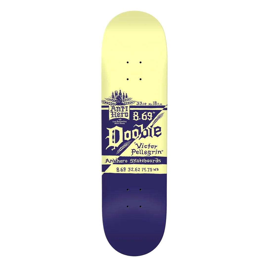 ANTIHERO DOOBIE MAS FRESCOS 8.69" DECK
