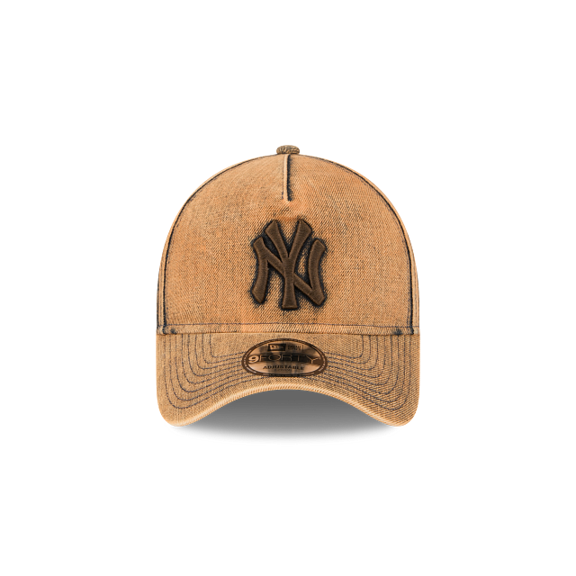 New Era New York Yankees Mud Denim Overwash XBR 9FORTY A-Frame Snapback