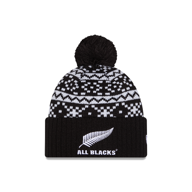New Era All Blacks Pom Beanie