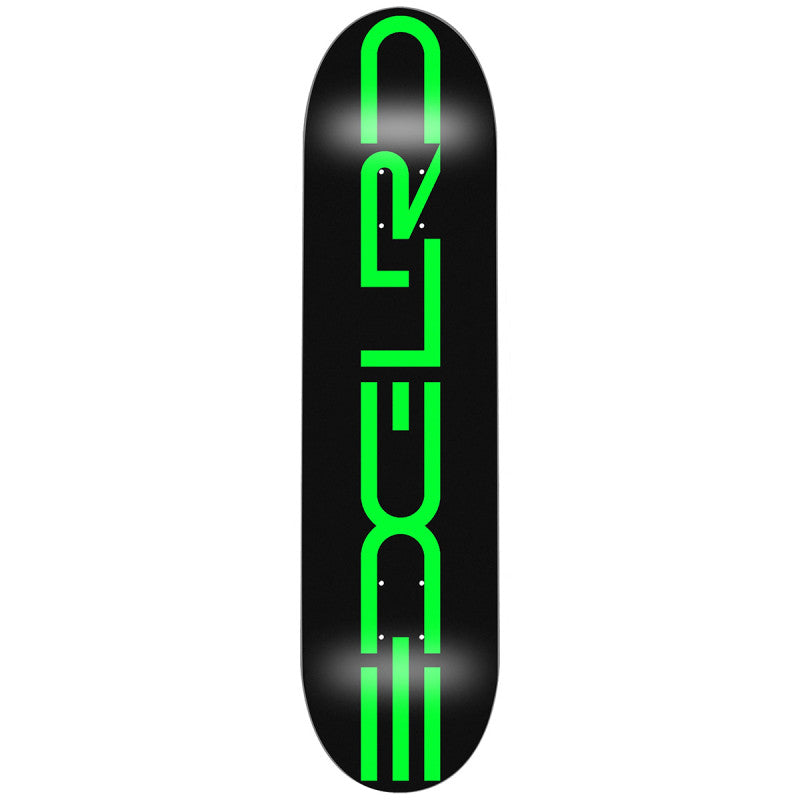 EDGLRD TECH SCRIPT BLACK/GREEN DECK 8.25"