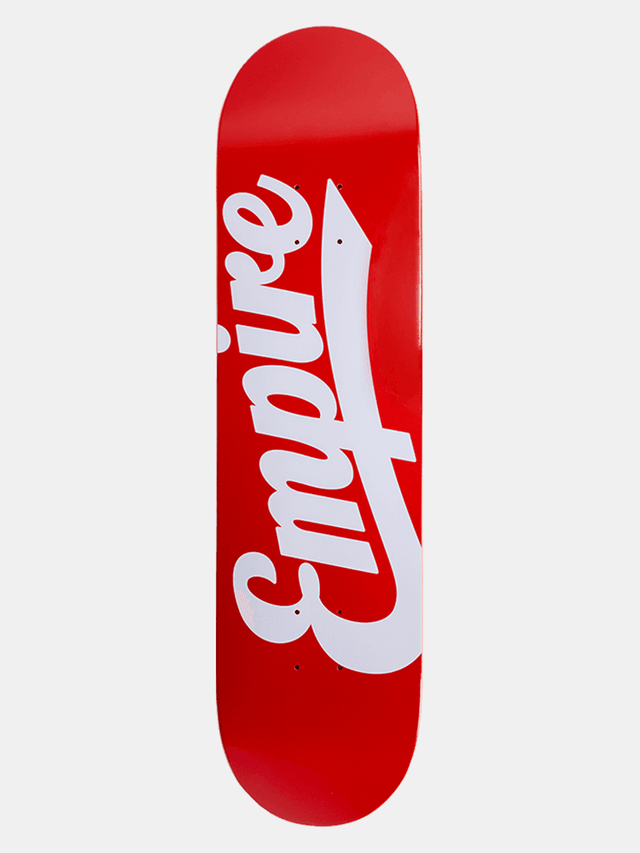 Empire Logo Hit Deck - Tomato - Empire Skate NZ 