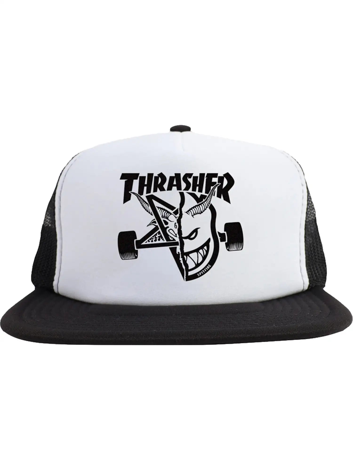 Thrasher X Spitfire Thrash & Burn Hat - Black/White/Black